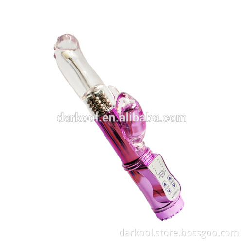 DR003/2015 pink waterproof dolphin sex toy rabbit pussy vibrator for female
